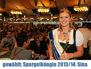39. Schrobenhausener Spargelkönigin 2013/2014 Sina I. Krönung auf dem Schrobenhausener Volksfest am 13.08.2013 (©Foto:MartiN Schmitz)